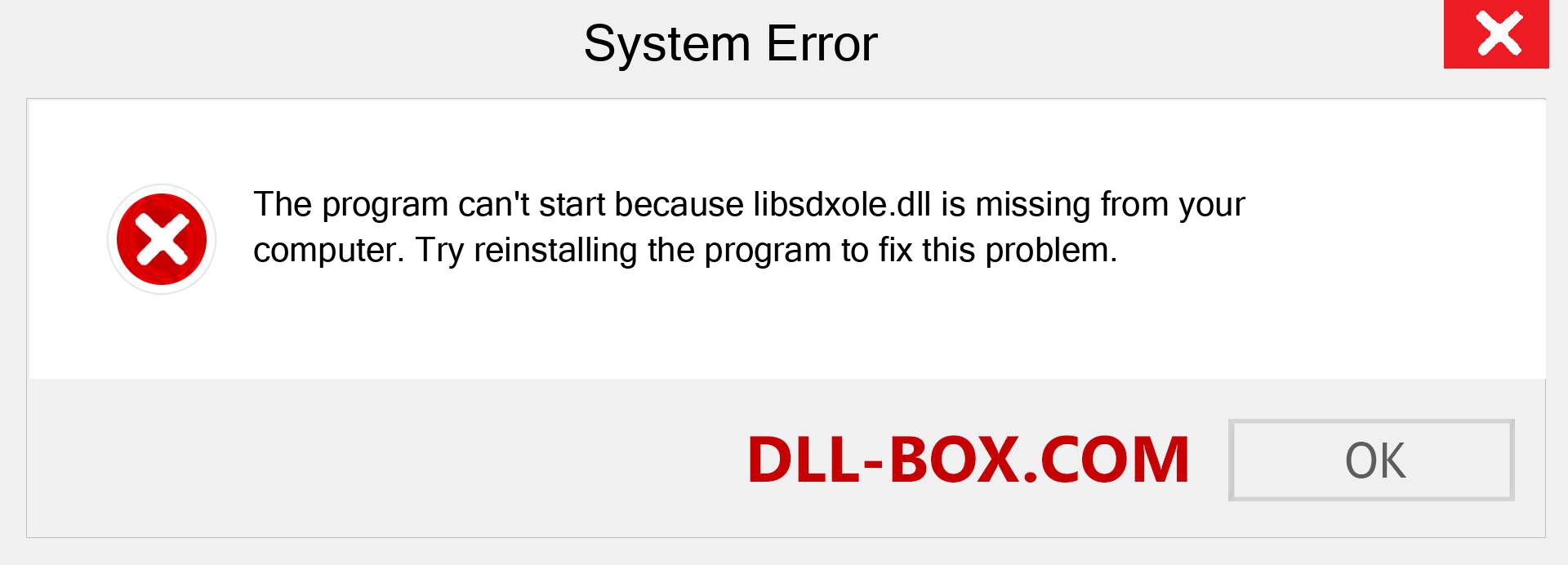  libsdxole.dll file is missing?. Download for Windows 7, 8, 10 - Fix  libsdxole dll Missing Error on Windows, photos, images